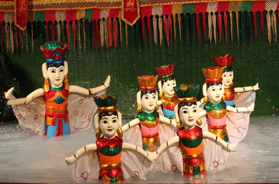 Attend a traditional water puppet show