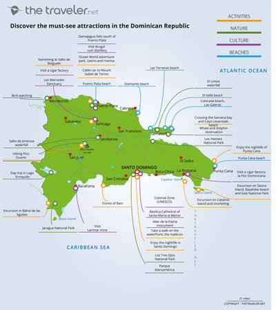 Carte des incontournables DOMINICAN REPUBLIC