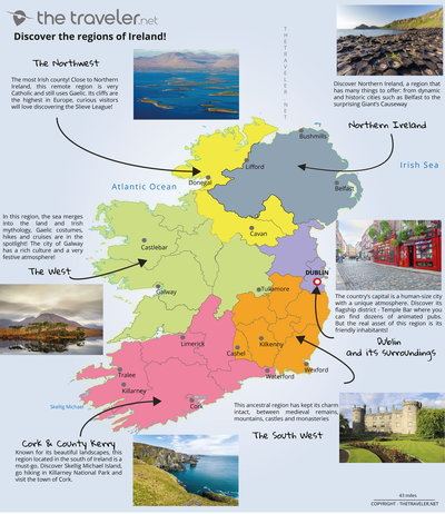 region Ireland map