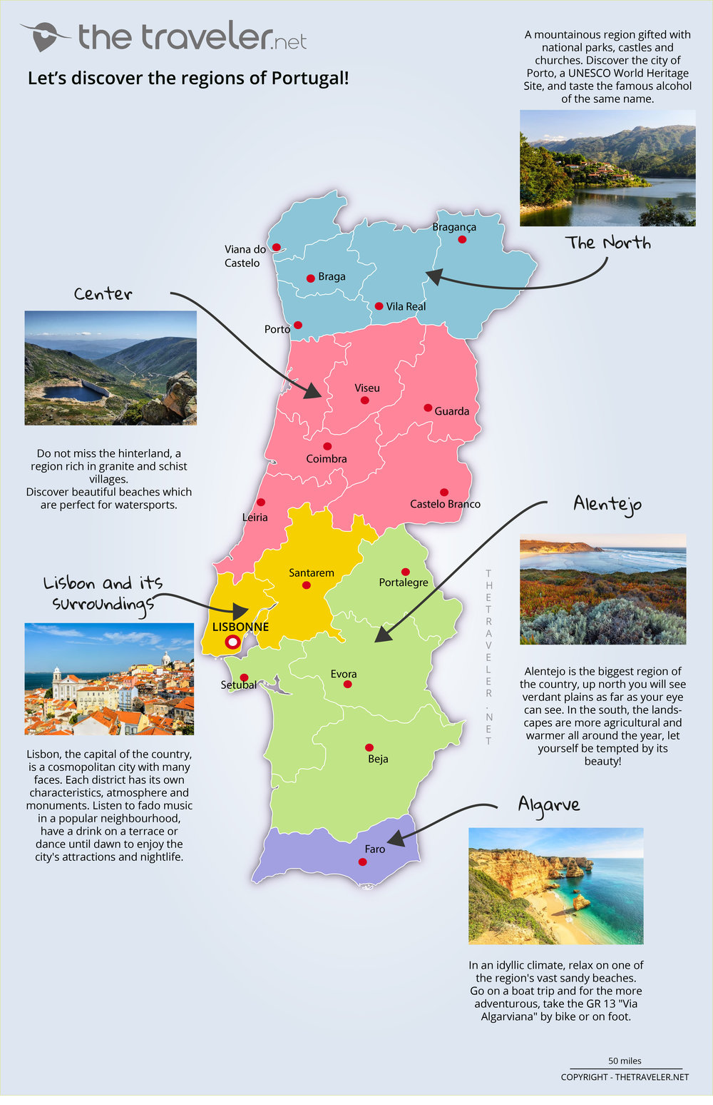 Detailed tourist map of Portugal. Portugal detailed tourist map