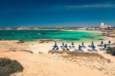 La plage de Nissi bay 