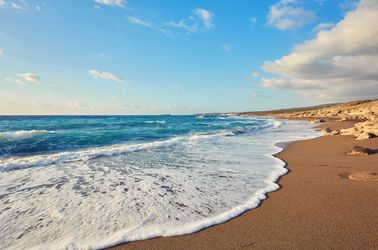 La plage de Lara près de Paphos