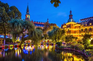 Les jardins de Tivoli à Copenhague