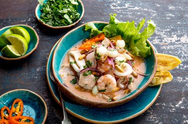 Ceviche de poisson frais