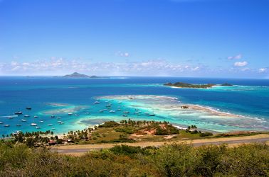 Vue sur la baie de Saint Vincent