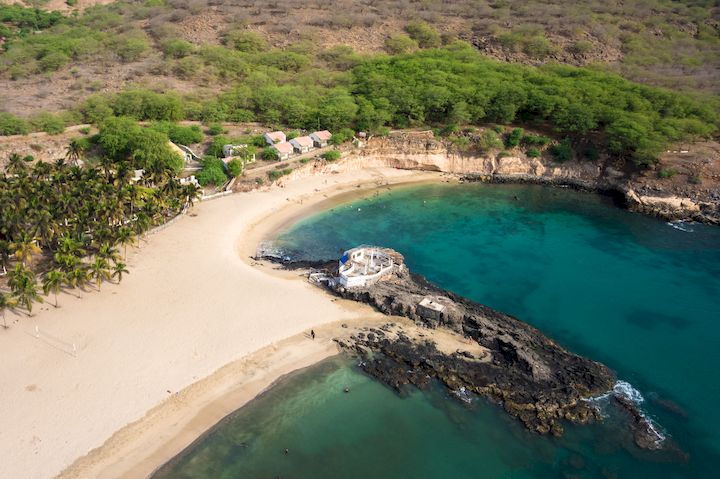 plage Tarrafal beach, Santiago island